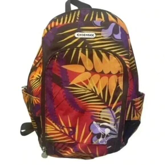 Chiemsee Zeus Illusion Hibiscus Red Backpack - Picture 1 of 12
